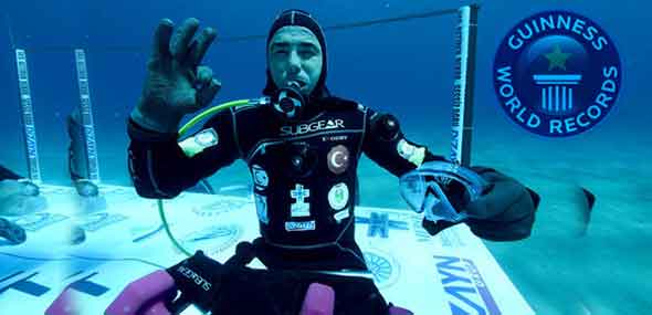 Weltrekord im Unterwasserbleiben