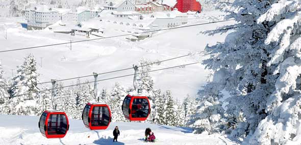 Türkisches Skigebiet