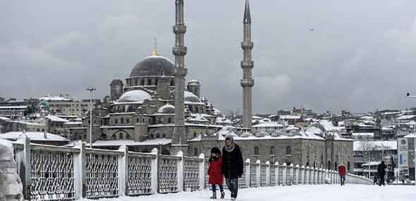 Minustemperaturen Schnee Türkei