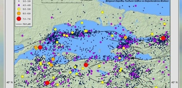Karte Marmara-Erdbeben