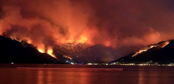 Waldbrand Marmaris